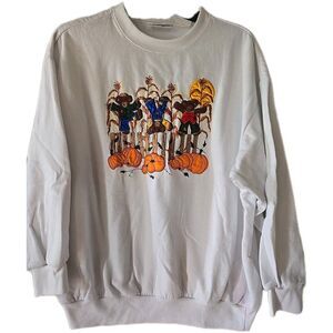 Vintage Basic Editions L Fabulous Harvest Teddy Bears Jumping Sweatshirt 90s 80s